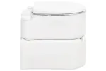 Vidaxl Integrated Camping Toilet White 24+17 L Hdpe&steel Vidaxl Integrated Camping Toilet White 24+17 L Hdpe&steel