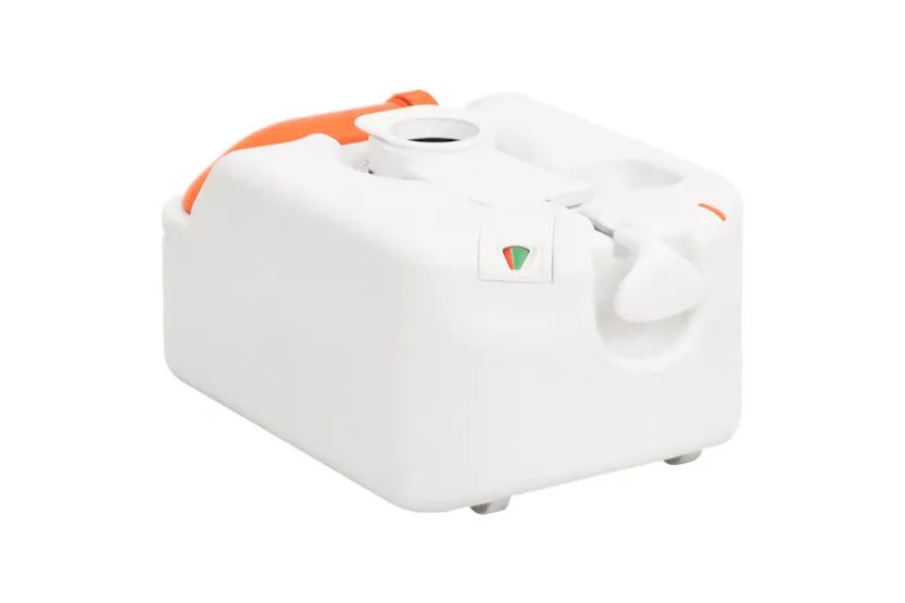 Vidaxl Integrated Camping Toilet White 24+17 L Hdpe&steel Vidaxl Integrated Camping Toilet White 24+17 L Hdpe&steel