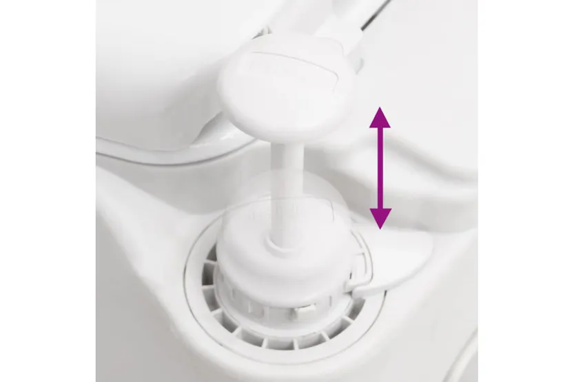 Vidaxl Integrated Camping Toilet White 24+17 L Hdpe&steel Vidaxl Integrated Camping Toilet White 24+17 L Hdpe&steel