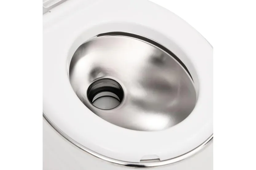 Vidaxl Integrated Camping Toilet White 24+17 L Hdpe&steel Vidaxl Integrated Camping Toilet White 24+17 L Hdpe&steel