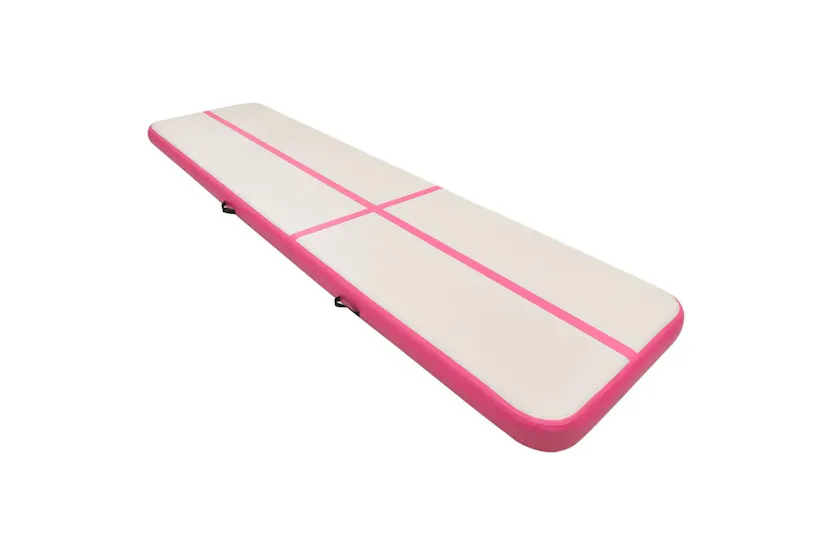 Vidaxl Inflatable Gymnastics Mat With Pump 800x100x15 Cm Pvc Pink Vidaxl Inflatable Gymnastics Mat With Pump 800x100x15 Cm Pvc Pink