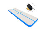 Vidaxl Inflatable Gymnastics Mat With Pump 500x100x15 Cm Pvc Blue Vidaxl Inflatable Gymnastics Mat With Pump 500x100x15 Cm Pvc Blue