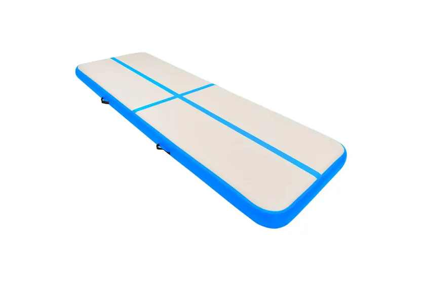 Vidaxl Inflatable Gymnastics Mat With Pump 500x100x15 Cm Pvc Blue Vidaxl Inflatable Gymnastics Mat With Pump 500x100x15 Cm Pvc Blue