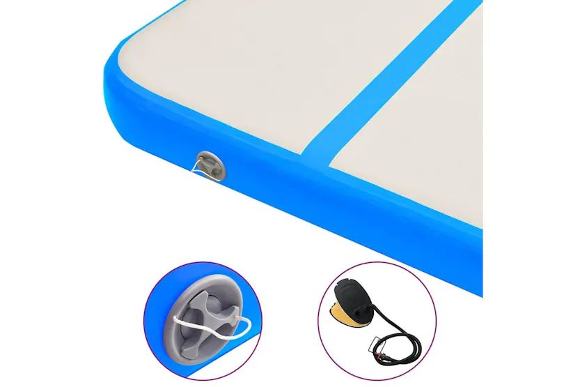 Vidaxl Inflatable Gymnastics Mat With Pump 500x100x15 Cm Pvc Blue Vidaxl Inflatable Gymnastics Mat With Pump 500x100x15 Cm Pvc Blue