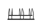 Vidaxl Bike Rack For 3 Bikes Black Steel Vidaxl Bike Rack For 3 Bikes Black Steel