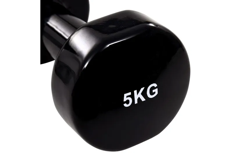 Vidaxl Dumbbell 2 Pcs 2x5 Kg Cast Iron Black Vidaxl Dumbbell 2 Pcs 2x5 Kg Cast Iron Black