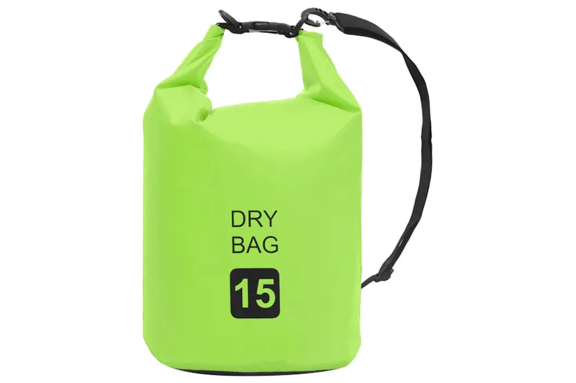 Vidaxl Dry Bag Green 15 L Pvc Vidaxl Dry Bag Green 15 L Pvc