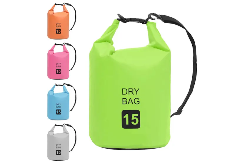 Vidaxl Dry Bag Green 15 L Pvc Vidaxl Dry Bag Green 15 L Pvc