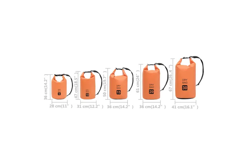 Vidaxl Dry Bag Orange 10 L Pvc Vidaxl Dry Bag Orange 10 L Pvc