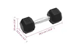Vidaxl Dumbbells 2 Pcs 12 Kg Total Cast Iron Vidaxl Dumbbells 2 Pcs 12 Kg Total Cast Iron