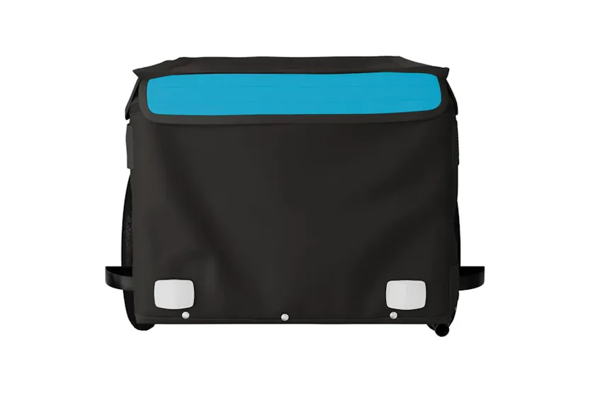 Vidaxl Bike Trailer Black And Blue 30 Kg Iron Vidaxl Bike Trailer Black And Blue 30 Kg Iron