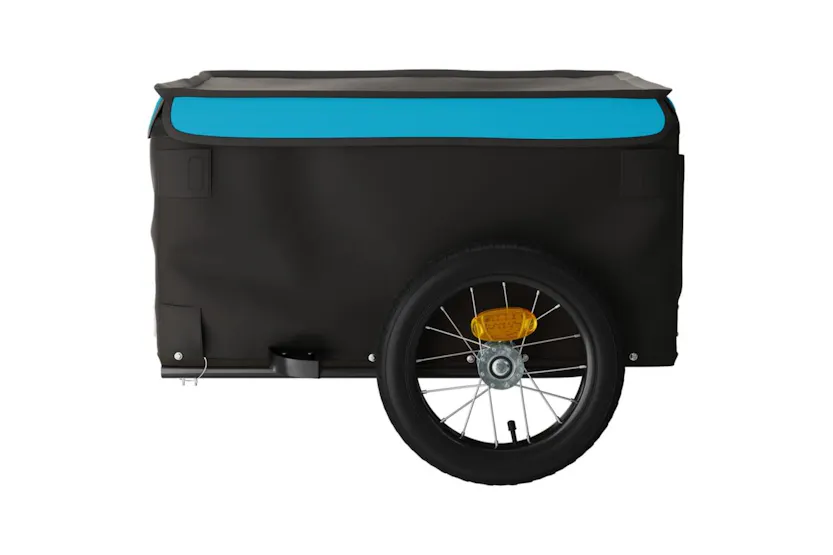 Vidaxl Bike Trailer Black And Blue 30 Kg Iron Vidaxl Bike Trailer Black And Blue 30 Kg Iron