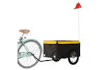 Vidaxl Bike Trailer Black And Yellow 45 Kg Iron Vidaxl Bike Trailer Black And Yellow 45 Kg Iron