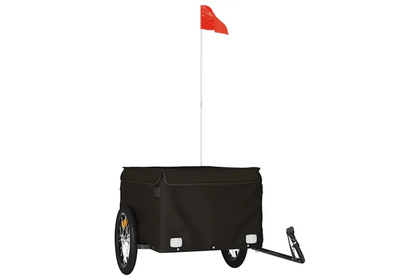 Vidaxl Bike Trailer Black 45 Kg Iron Vidaxl Bike Trailer Black 45 Kg Iron