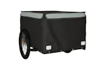 Vidaxl Bike Trailer Black And Grey 45 Kg Iron Vidaxl Bike Trailer Black And Grey 45 Kg Iron