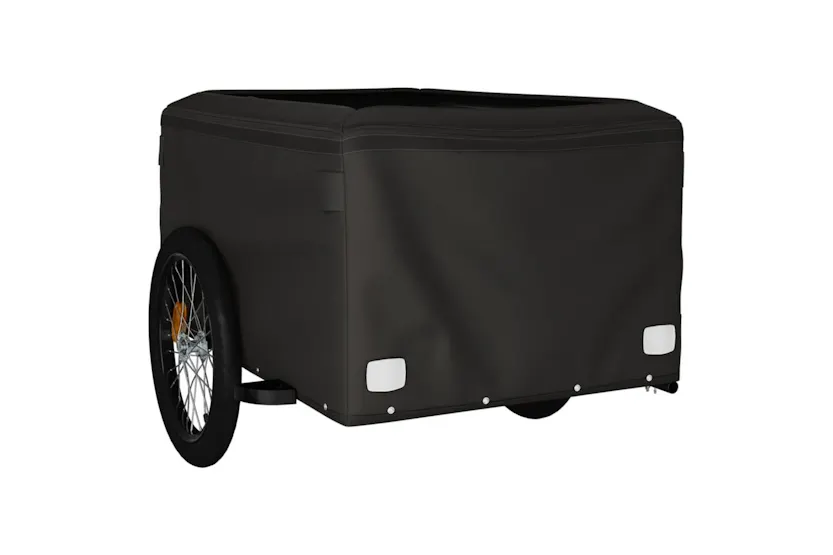 Vidaxl Bike Trailer Black And Grey 45 Kg Iron Vidaxl Bike Trailer Black And Grey 45 Kg Iron