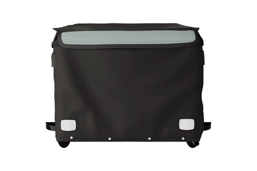 Vidaxl Bike Trailer Black And Grey 45 Kg Iron Vidaxl Bike Trailer Black And Grey 45 Kg Iron