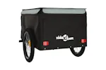 Vidaxl Bike Trailer Black And Grey 45 Kg Iron Vidaxl Bike Trailer Black And Grey 45 Kg Iron
