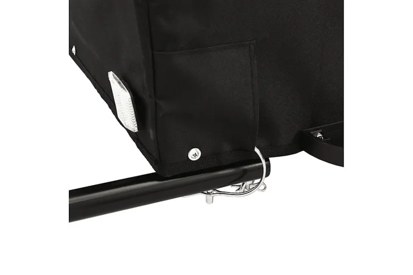 Vidaxl Bike Trailer Black And Grey 45 Kg Iron Vidaxl Bike Trailer Black And Grey 45 Kg Iron