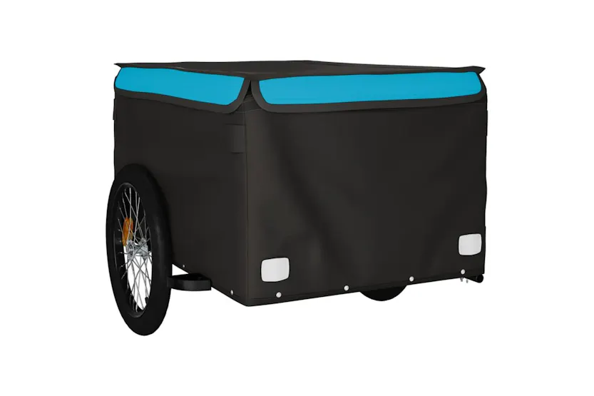 Vidaxl Bike Trailer Black And Blue 45 Kg Iron Vidaxl Bike Trailer Black And Blue 45 Kg Iron