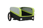 Vidaxl Bike Trailer Black And Green 30 Kg Iron Vidaxl Bike Trailer Black And Green 30 Kg Iron