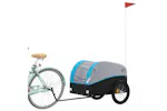 Vidaxl Bike Trailer Black And Blue 45 Kg Iron Vidaxl Bike Trailer Black And Blue 45 Kg Iron