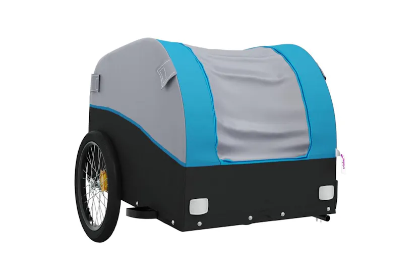 Vidaxl Bike Trailer Black And Blue 45 Kg Iron Vidaxl Bike Trailer Black And Blue 45 Kg Iron