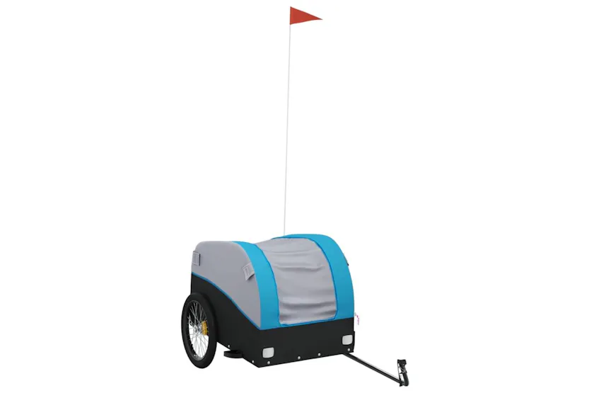 Vidaxl Bike Trailer Black And Blue 45 Kg Iron Vidaxl Bike Trailer Black And Blue 45 Kg Iron