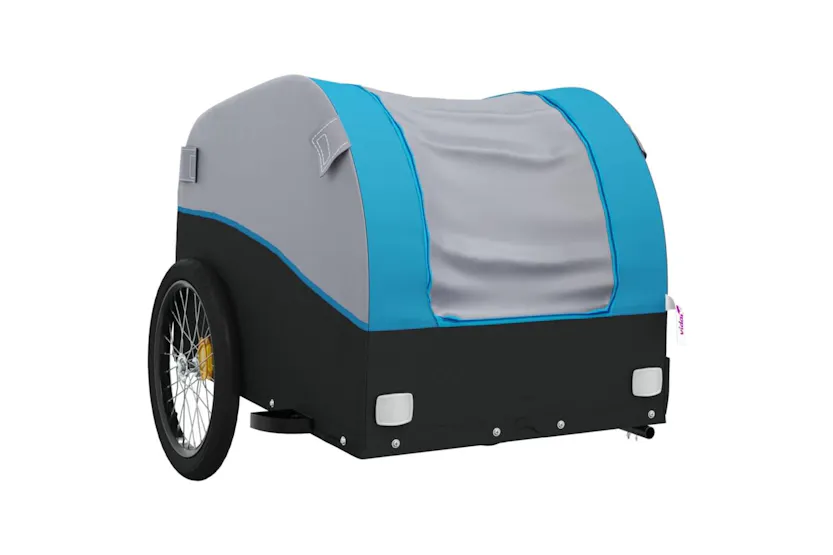 Vidaxl Bike Trailer Black And Blue 45 Kg Iron Vidaxl Bike Trailer Black And Blue 45 Kg Iron