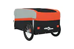 Vidaxl Bike Trailer Black And Orange 45 Kg Iron Vidaxl Bike Trailer Black And Orange 45 Kg Iron