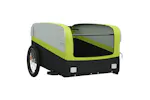 Vidaxl Bike Trailer Black And Green 45 Kg Iron Vidaxl Bike Trailer Black And Green 45 Kg Iron