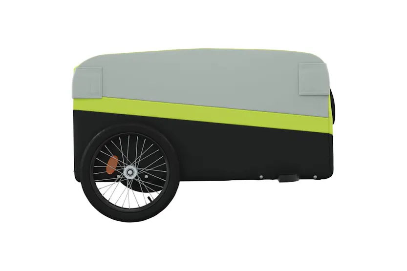 Vidaxl Bike Trailer Black And Green 45 Kg Iron Vidaxl Bike Trailer Black And Green 45 Kg Iron