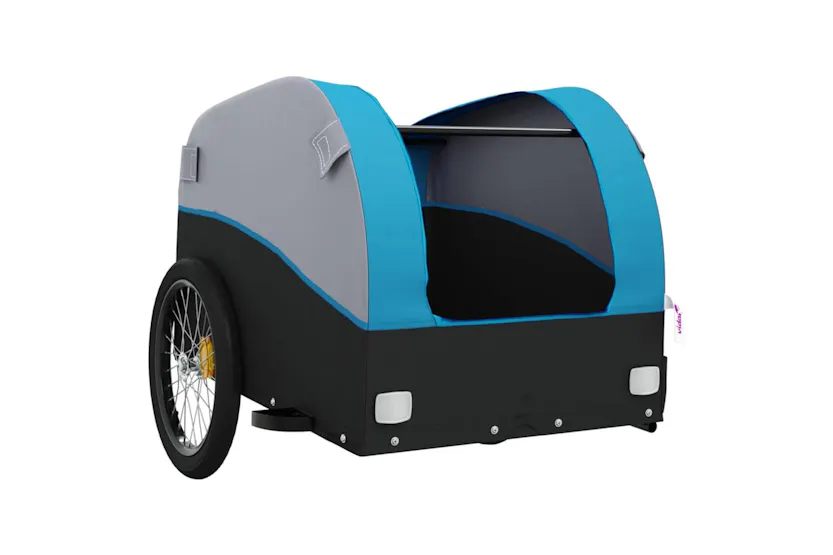 Vidaxl Bike Trailer Black And Blue 30 Kg Iron Vidaxl Bike Trailer Black And Blue 30 Kg Iron