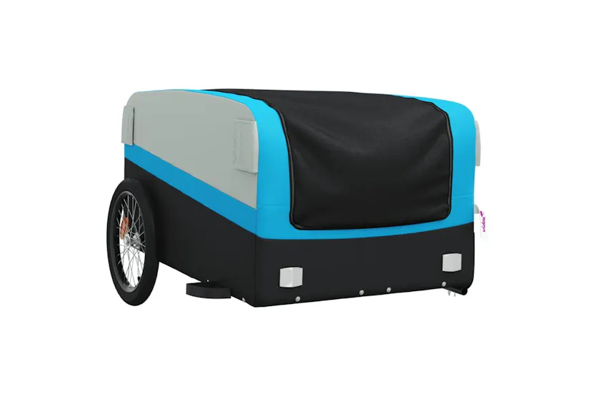 Vidaxl Bike Trailer Black And Blue 45 Kg Iron Vidaxl Bike Trailer Black And Blue 45 Kg Iron