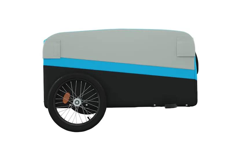 Vidaxl Bike Trailer Black And Blue 45 Kg Iron Vidaxl Bike Trailer Black And Blue 45 Kg Iron