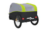 Vidaxl Bike Trailer Black And Green 30 Kg Iron Vidaxl Bike Trailer Black And Green 30 Kg Iron
