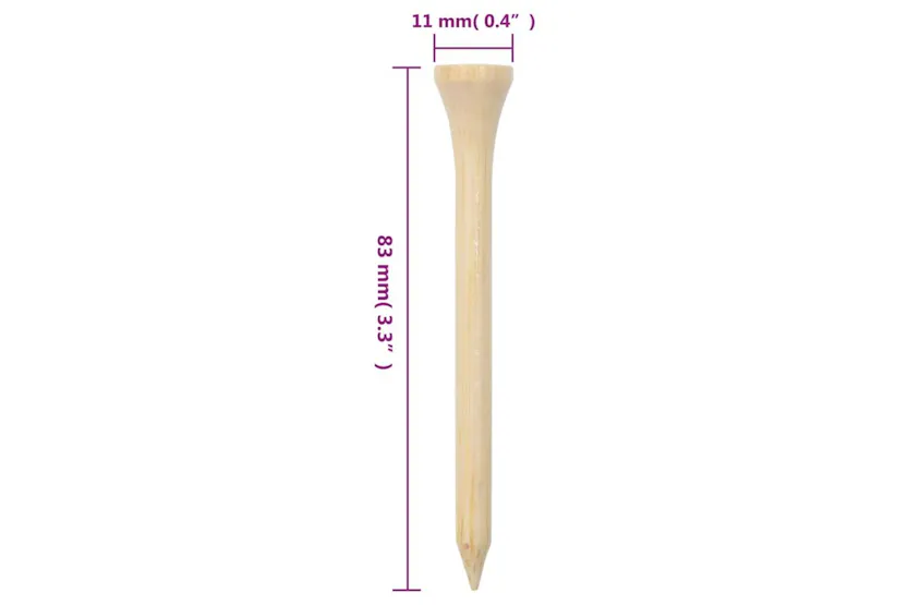 Vidaxl Golf Tees 1000 Pcs 83 Mm Bamboo Vidaxl Golf Tees 1000 Pcs 83 Mm Bamboo