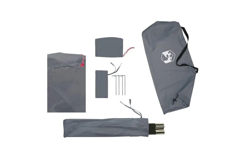 Vidaxl Beach Tent Grey 274x178x170/148 Cm 185t Polyester Vidaxl Beach Tent Grey 274x178x170/148 Cm 185t Polyester
