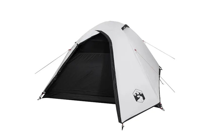Vidaxl Camping Tent Dome 3-person White Blackout Fabric Waterproof Vidaxl Camping Tent Dome 3-person White Blackout Fabric Waterproof
