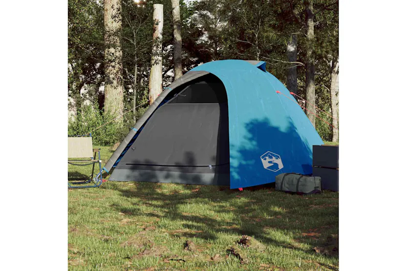 Vidaxl Camping Tent Dome 4-person Blue Waterproof Vidaxl Camping Tent Dome 4-person Blue Waterproof
