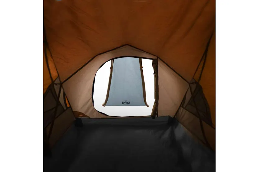 Vidaxl Camping Tent Dome 2-person Grey And Orange Waterproof Vidaxl Camping Tent Dome 2-person Grey And Orange Waterproof