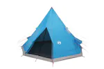 Vidaxl Camping Tent Tipi 4-person Blue Waterproof Vidaxl Camping Tent Tipi 4-person Blue Waterproof