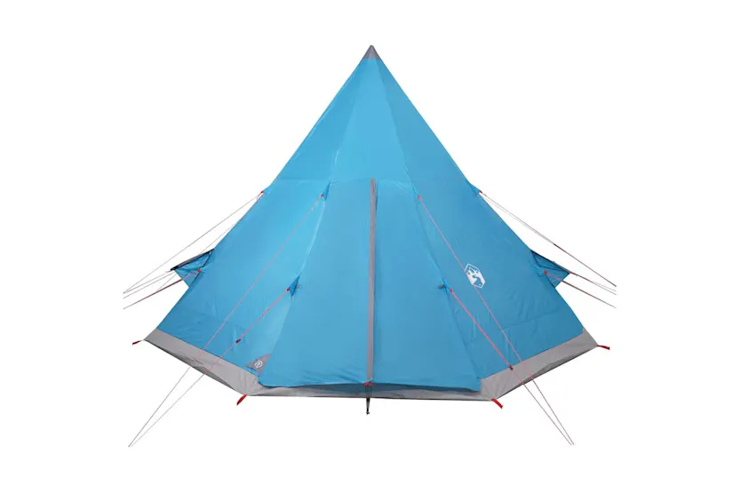 Vidaxl Camping Tent Tipi 4-person Blue Waterproof Vidaxl Camping Tent Tipi 4-person Blue Waterproof