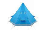 Vidaxl Camping Tent Tipi 4-person Blue Waterproof Vidaxl Camping Tent Tipi 4-person Blue Waterproof