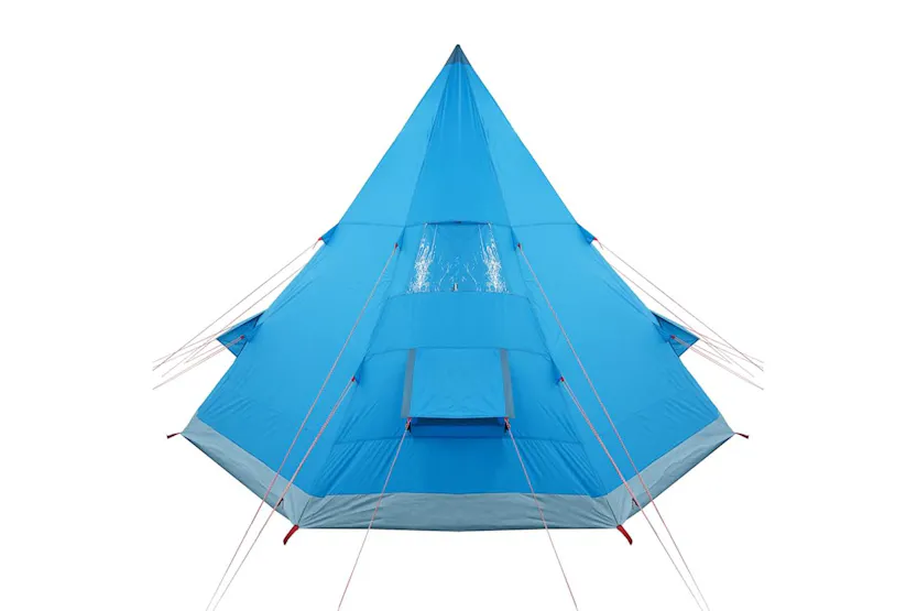 Vidaxl Camping Tent Tipi 4-person Blue Waterproof Vidaxl Camping Tent Tipi 4-person Blue Waterproof