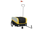 Vidaxl Bike Trailer Black And Yellow 45 Kg Iron Vidaxl Bike Trailer Black And Yellow 45 Kg Iron