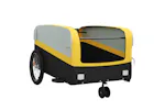 Vidaxl Bike Trailer Black And Yellow 45 Kg Iron Vidaxl Bike Trailer Black And Yellow 45 Kg Iron