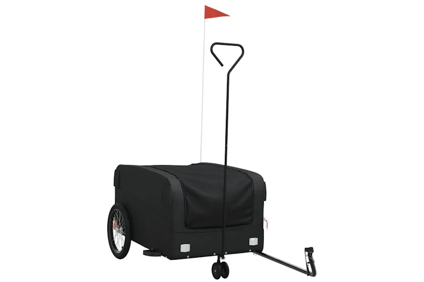 Vidaxl Bike Trailer Black 45 Kg Iron Vidaxl Bike Trailer Black 45 Kg Iron