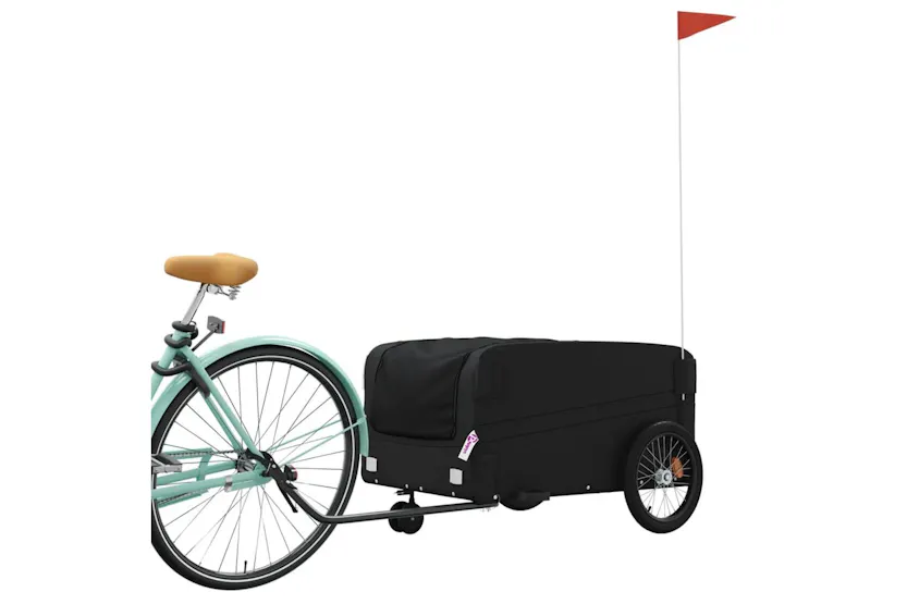 Vidaxl Bike Trailer Black 45 Kg Iron Vidaxl Bike Trailer Black 45 Kg Iron