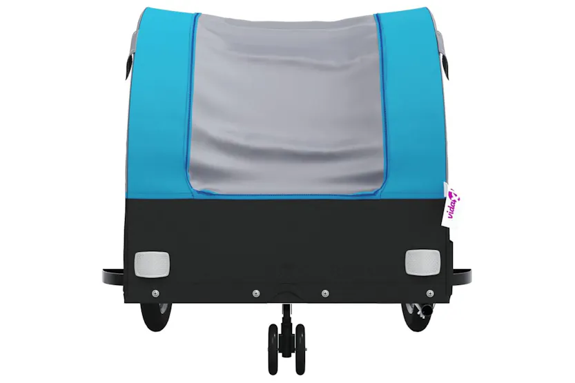 Vidaxl Bike Trailer Black And Blue 30 Kg Iron Vidaxl Bike Trailer Black And Blue 30 Kg Iron